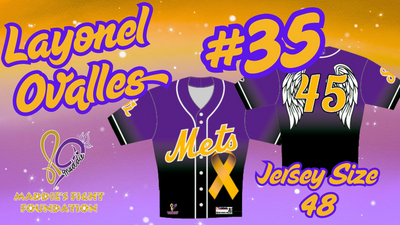 Maddie's Fight Foundation Jersey #35 Layonel Ovalles