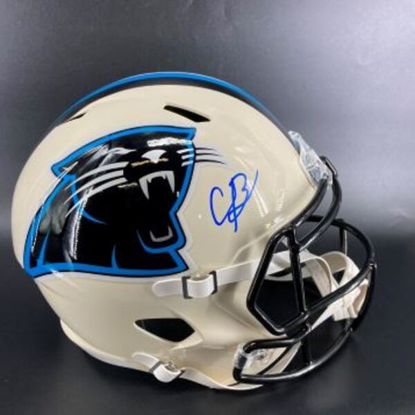 NFL - Panthers Chris Brazzell II Signed Replica Retro Helmet