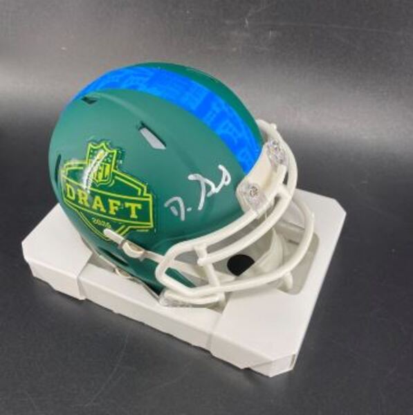 NFL - 49ers De'Zhaun Stribling Signed '26 Draft Speed Mini Helmet