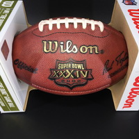 NFL - Rams Isaac Bruce Signed Authentic SB XXXIV Football