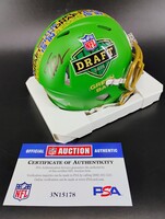 NFL - Cowboys Tyler Booker Signed NFL Draft Mini Helmet