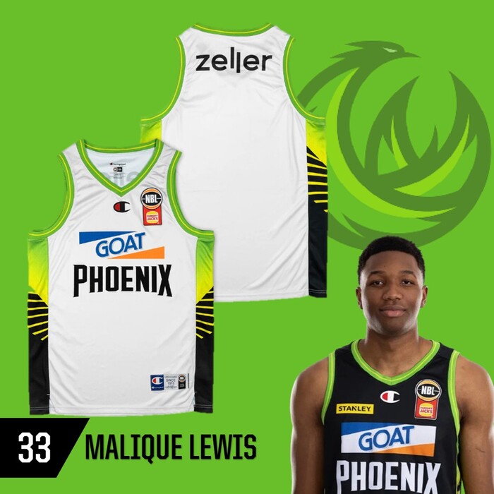 Photo of Malique Lewis #33 S.E.M Phoenix 2025/26 NBA Game Worn Jersey