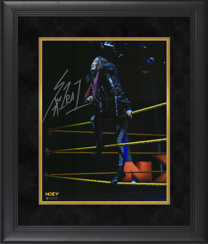 Io Shirai SIGNED SummerSlam 11x14 Framed Photo (Silver)