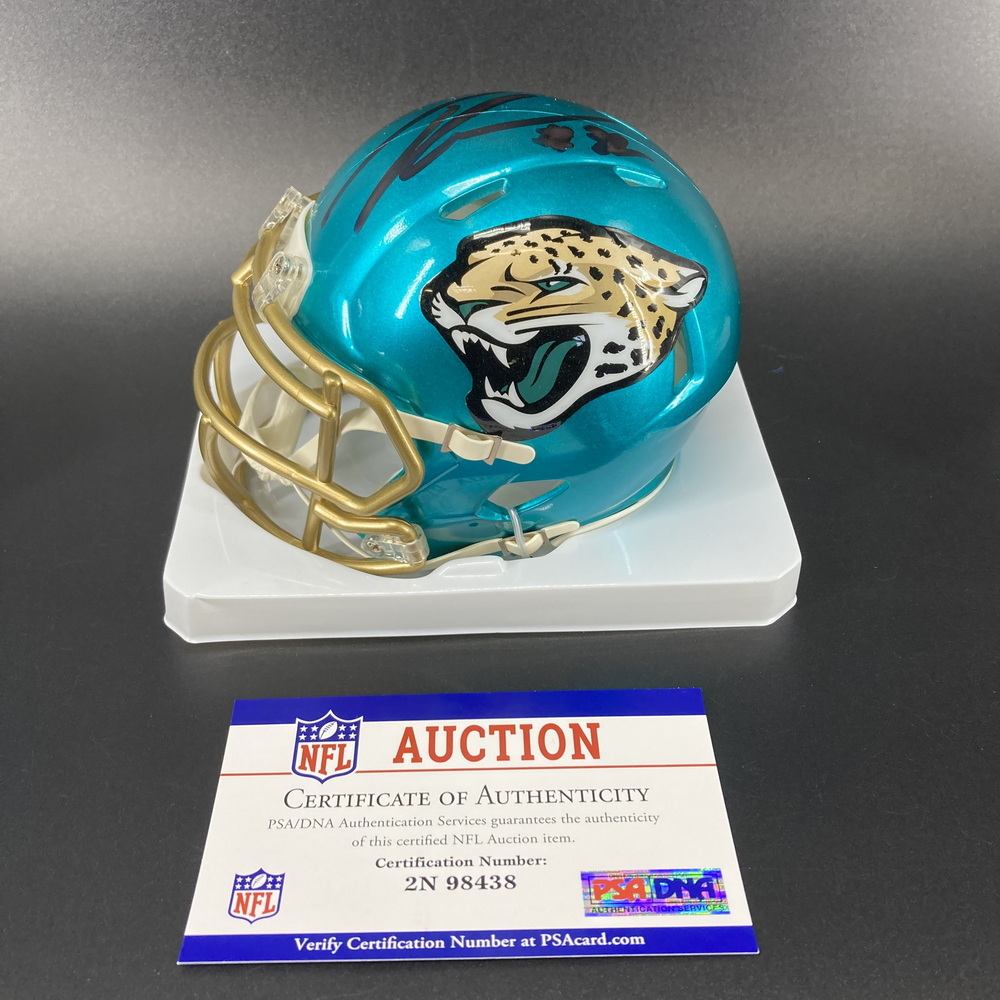 Jaguars Tyson Campbell Signed Flash Mini Helmets The official