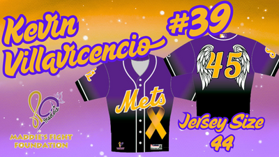 Maddie's Fight Foundation Jersey #39 Kevin Villavicencio