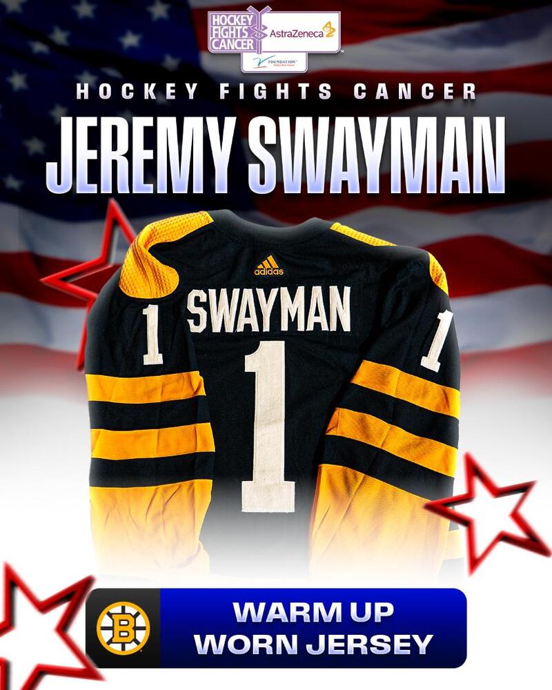 Jeremy Swayman Autographed 2023 NHL Winter Classic Jersey - Worn During Pregame Warmups - Boston Bruins