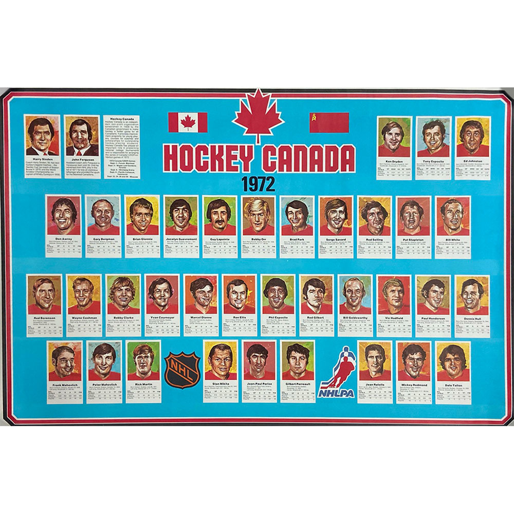 Hockey Canada NHLPA 1972 Summit Series Team Canada Color Print
