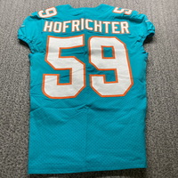 NFL - Dolphins Sterling Hofrichter Game Cut Jersey Size 38