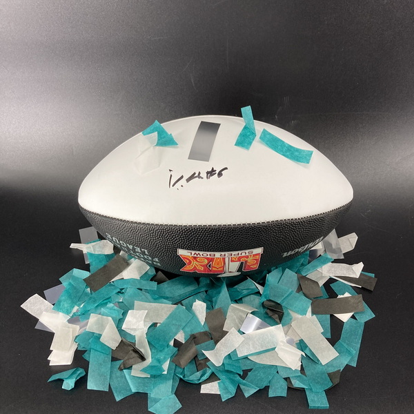 Eagles - Eagles DeVonta Smith Signed Commemorative Super Bowl LIX Panel ...