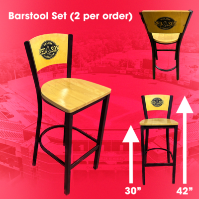 Photo of Salem Red Sox Bar Stools - Set of 2