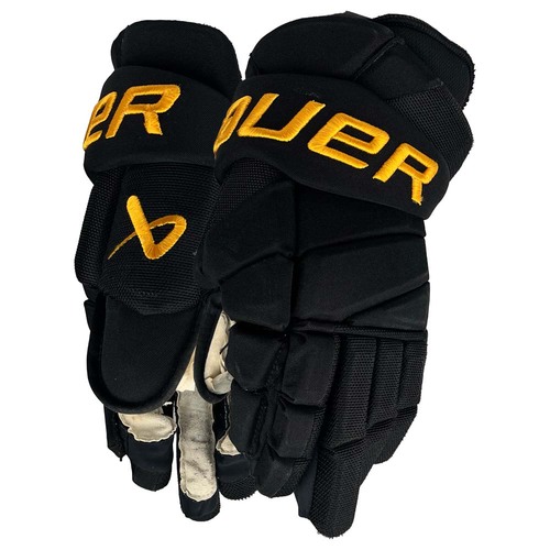 Photo of 25-26 Game-Used Bauer Hockey Gloves - Mason Lohrei  