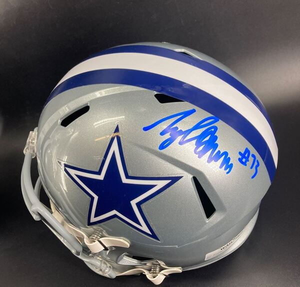 NFL - Cowboys Tyler Smith Signed Replica Speed Helmet