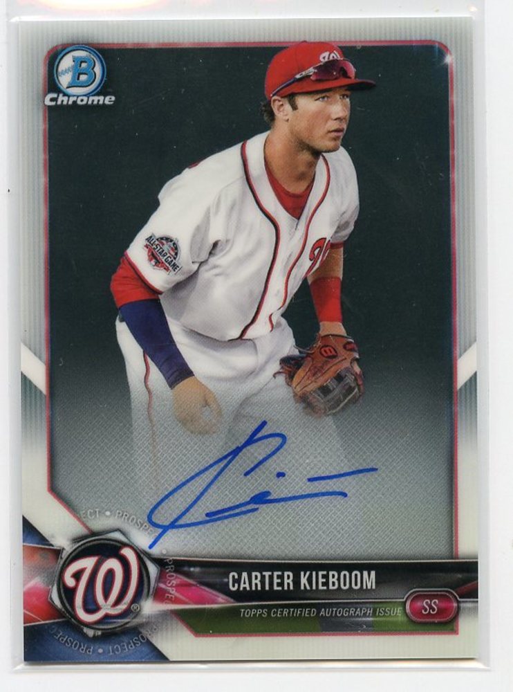 2018 Bowman Chrome Prospect Autographs #BCPACK Carter Kieboom