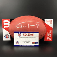 NFL - Ravens Justin Tucker Signed Authentic Football W/ 100 Seasons Logo