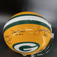 HOF - Packers Multi Signed Authentic Proline Helmet Signed by Dave Robin...