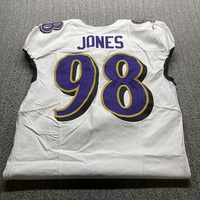 London Games - Ravens Travis Jones Game Worn Jersey (10/15/23) Size 46 W...