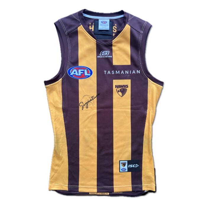 Connor Macdonald #31 Hawthorn Signed 2024 Semi Final Match Worn Guernsey 