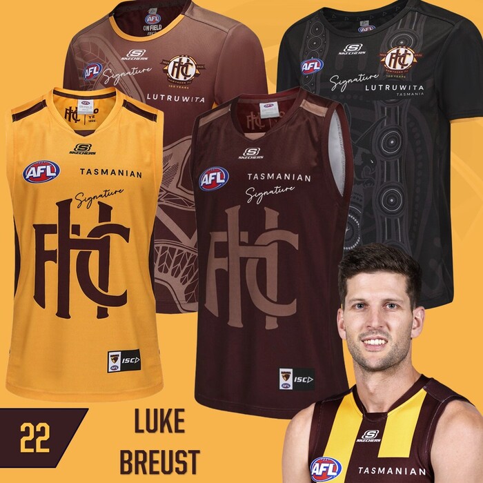 Photo of Luke Breust #22 Hawthorn 2025 Training Bundle