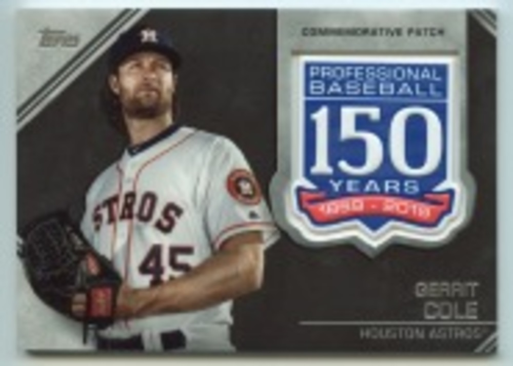 2019 Topps Update 150th Anniversary Manufactured Patches #AMPGC Gerrit Cole