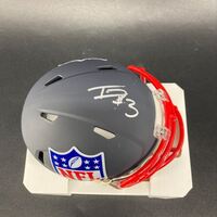 NFL - Giants Tyrone Tracy Jr. Signed Blue Shield Mini Helmet