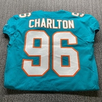 NFL - Dolphins Taco Charlton Game Cut Jersey Size 44