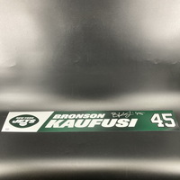 Jets - Bronson Kaufusi Signed Locker Name Plate