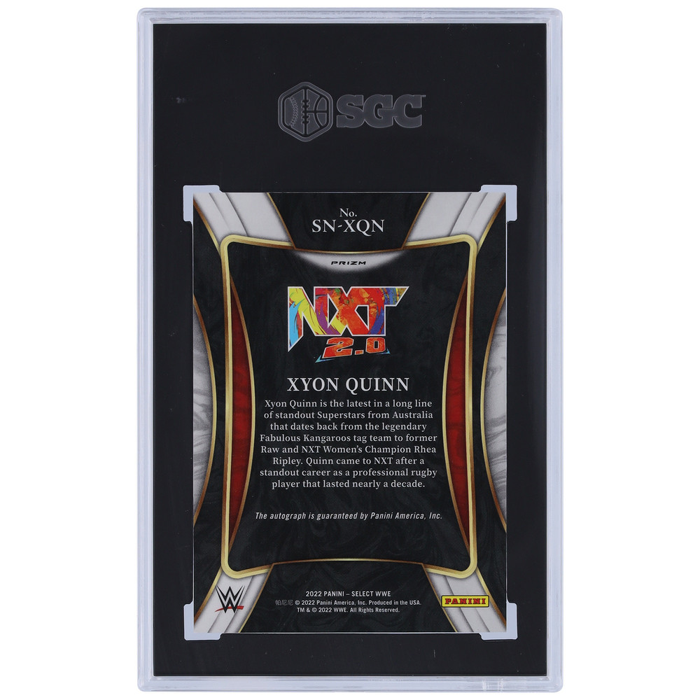 Xyon Quinn WWE Autographed 2022 Panini Select Signature Selections