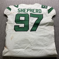 London Games - Jets Nathan Shepherd Game Used Jersey (10/10/21) Size 46