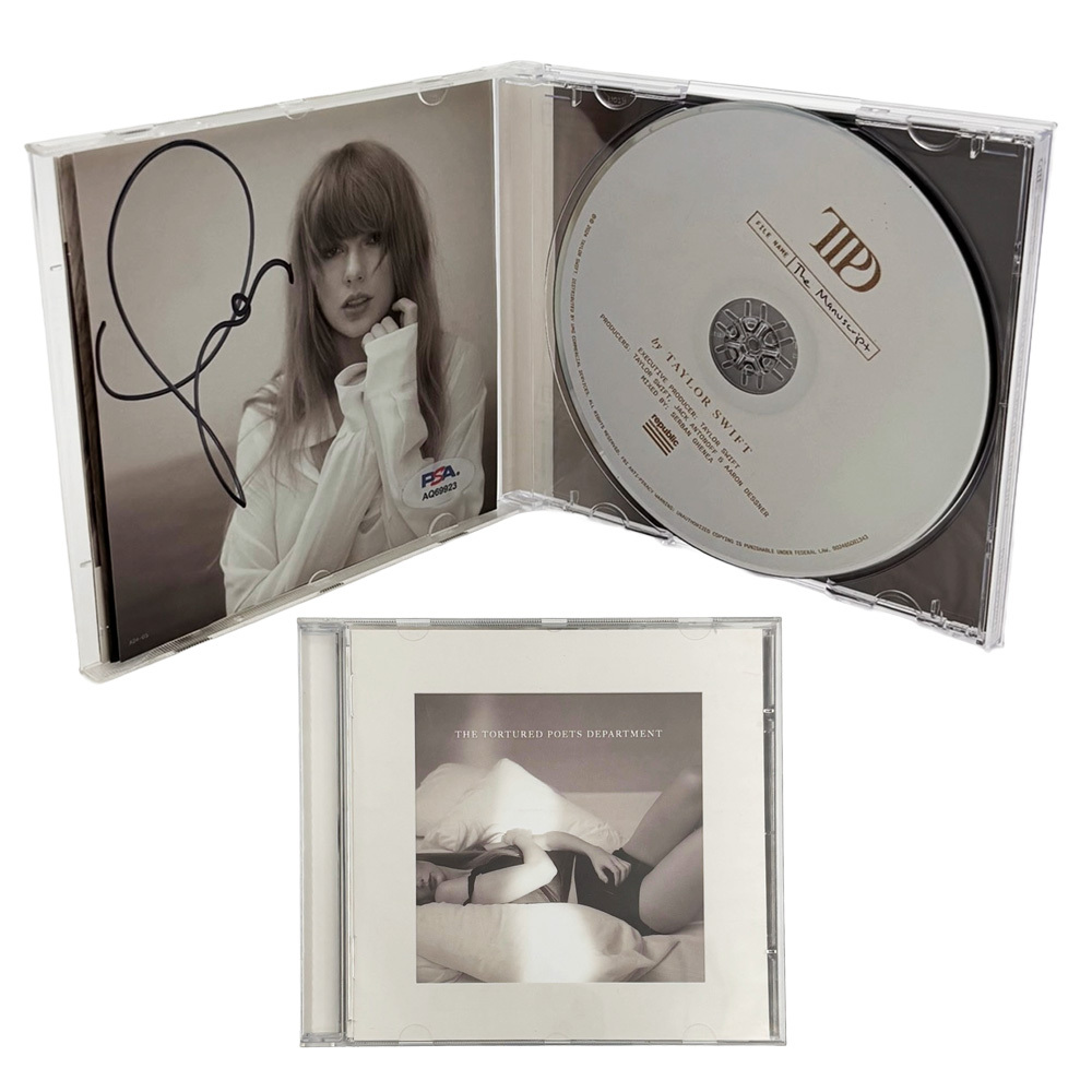 Taylor Swift Autographed The Tortured Poets Department CD