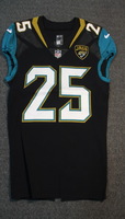 London Games - Jaguars Peyton Thompson game worn Jaguars jersey (Septemb...
