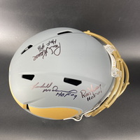HOF - Vikings Multi Signed Replica Slate Speed Helmet Signed by Randall ...