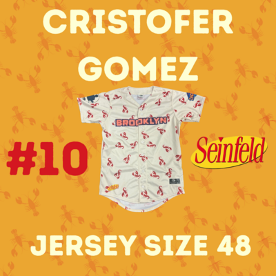 #10 Cristofer Gomez Game Used Seinfeld Jersey (Size 48)