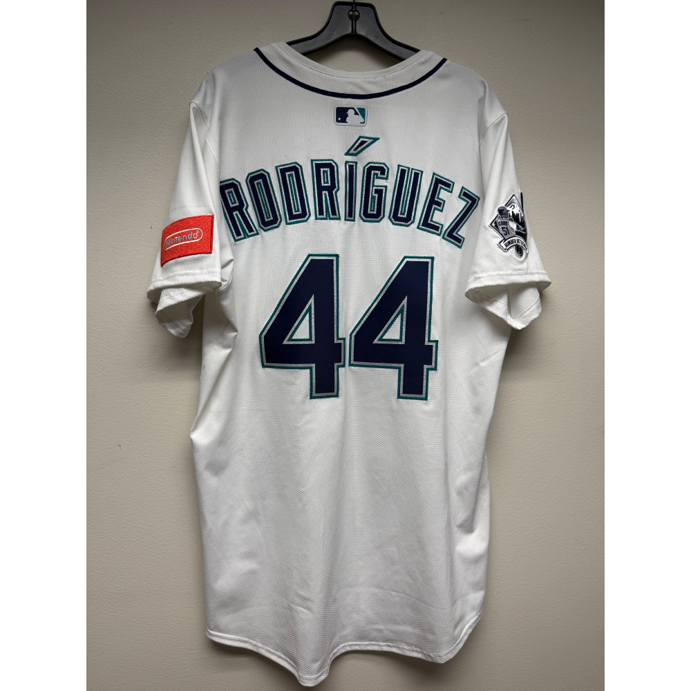 Julio Rodriguez Game Used Ichiro Number Retirement Jersey