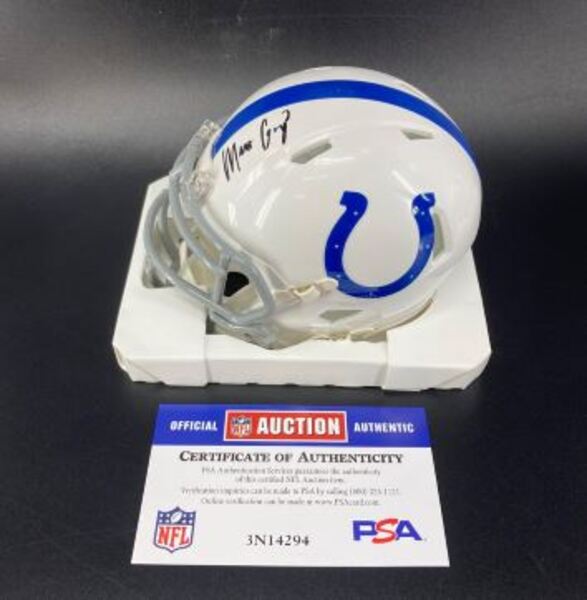 Colts - Matt Gay Signed Mini Helmet