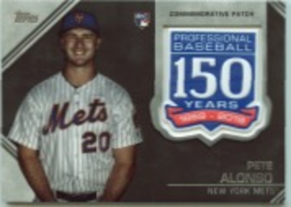 2019 Topps Update 150th Anniversary Manufactured Patches #AMPPA Pete Alonso