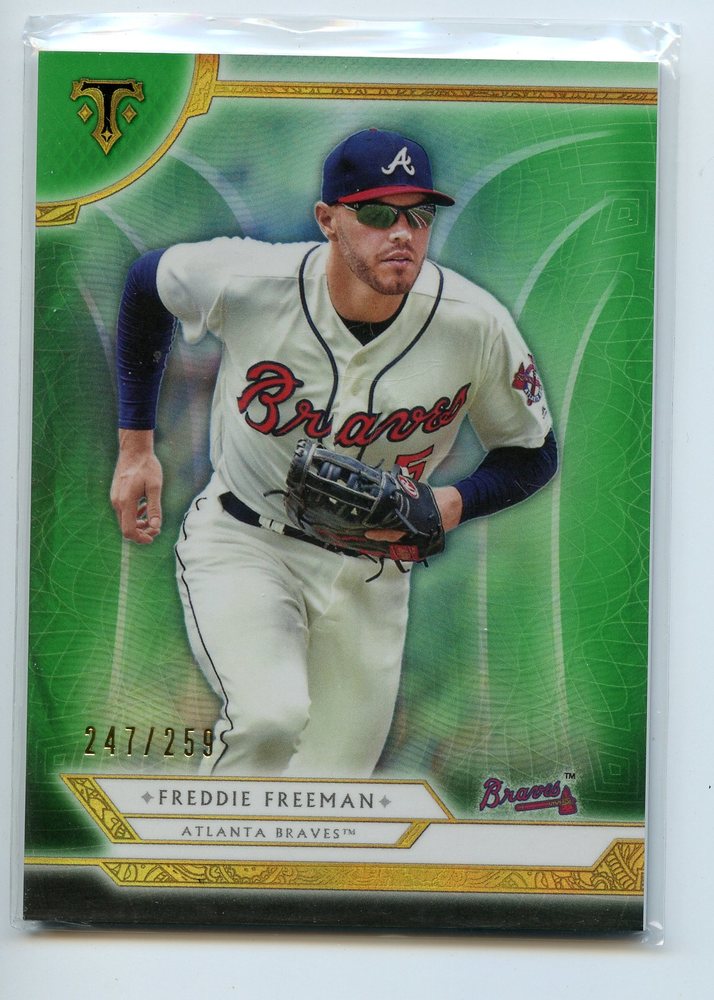2018 Topps Triple Threads Emerald #46 Freddie Freeman