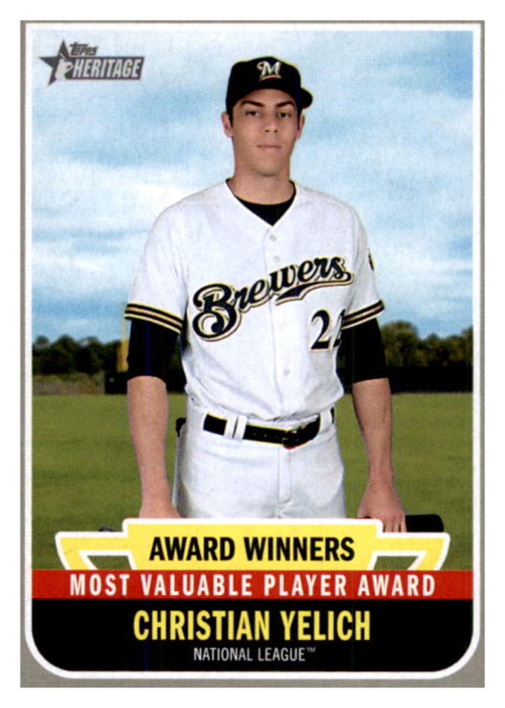 2019 Topps Heritage Award Winners #AW10 Christian Yelich