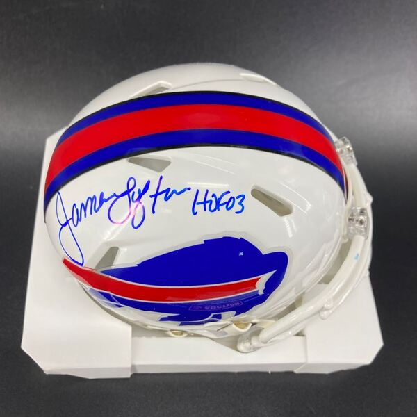 HOF - Bills James Lofton Signed Mini Helmet