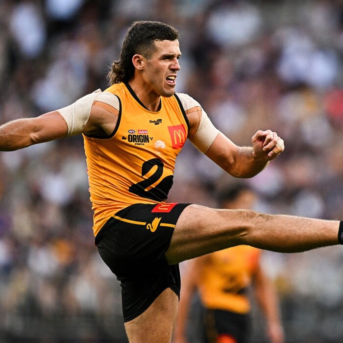 Photo of Jake Waterman #45 2026 WA AFL Origin Match-Worn Guernsey