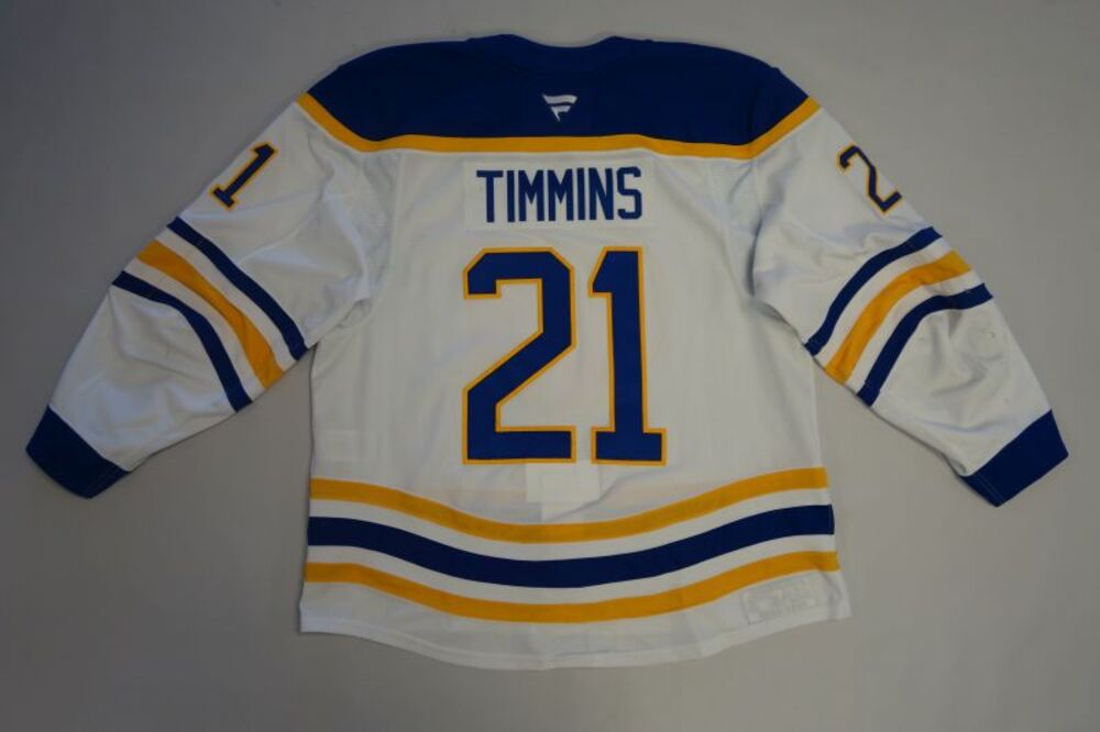 Conor Timmins 2025-26 Buffalo Sabres Set 1 Away Jersey