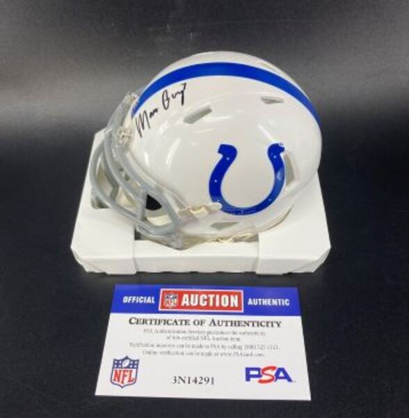 Colts - Matt Gay Signed Mini Helmet