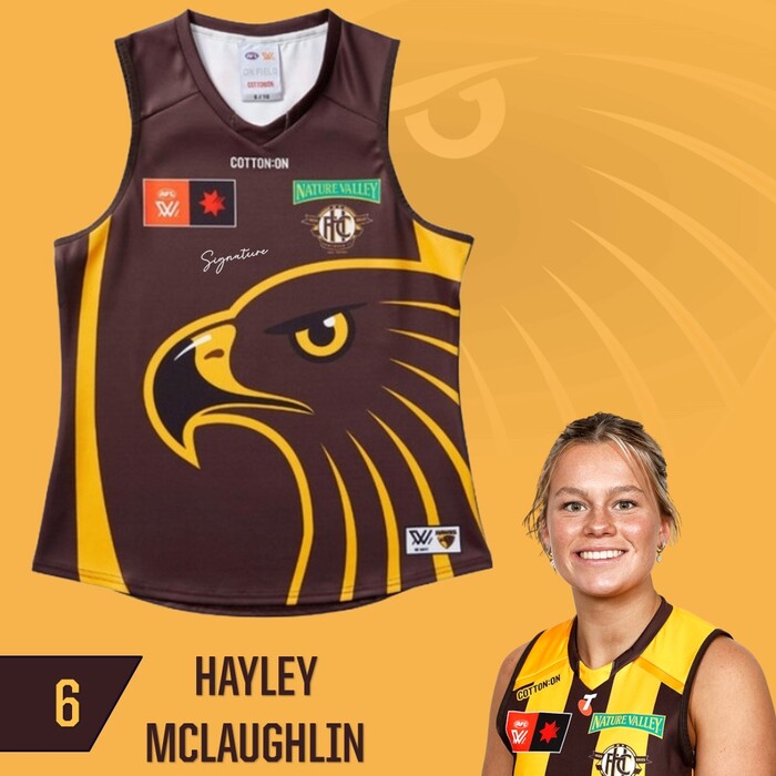 Hayley McLaughlin #6 Hawthorn 2025 Clash (Brown) Training Guernsey