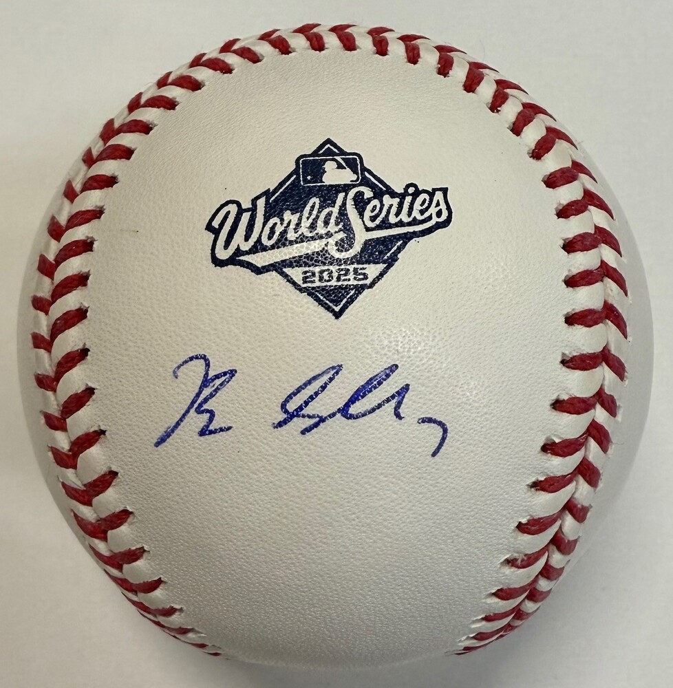 Blake Snell Autographed 2025 World Series Logo Baseball | MLB Auctions