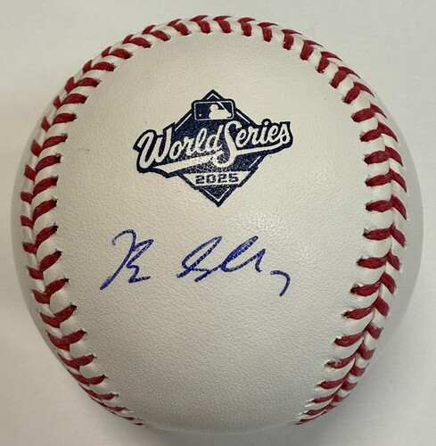 Blake Snell Autographed 2025 World Series Logo Baseball | MLB Auctions