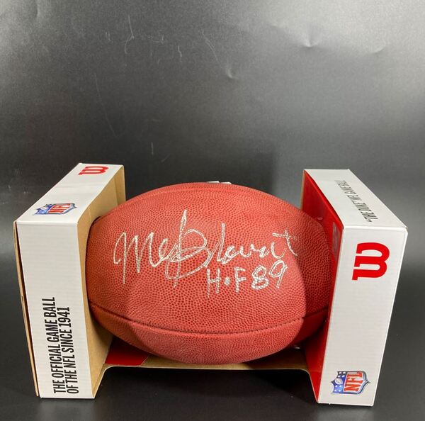 HOF - Steelers Mel Blount Signed Authentic Football