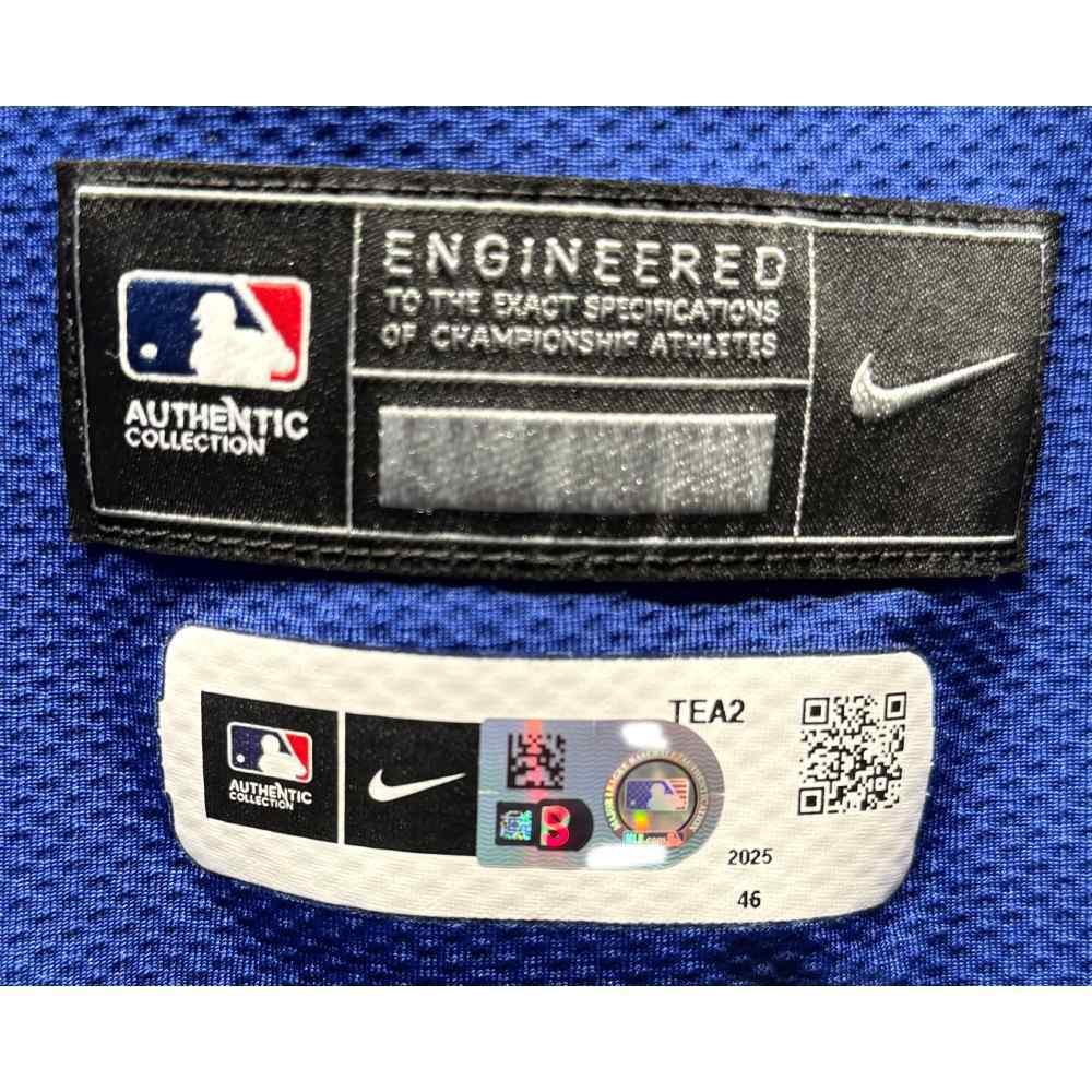 Jonah Heim #28 Texas Rangers Game-Used 2025 Blue Alternate Jersey