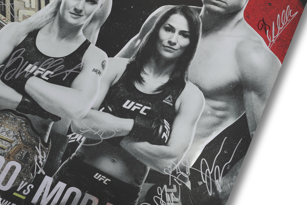 UFC サインカード　モラエス UFC 238: Cejudo vs. Moraes Autographed Event Poster | UFC