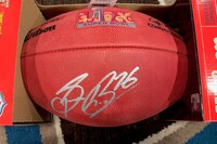 SB LIX Football signed by Saquon Barkley 