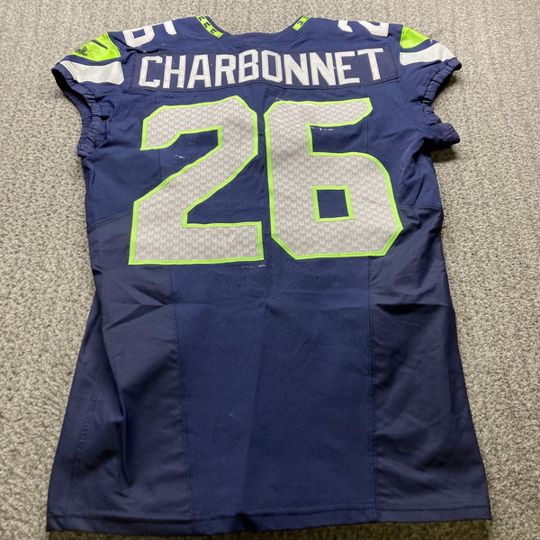 Crucial Catch - Seahawks Zach Charbonnet Game Worn Jersey (9/22/2024) Si...