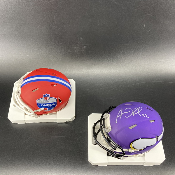 London Games - Vikings Andrew DePaola Signed Mini Helmet + London Games ...